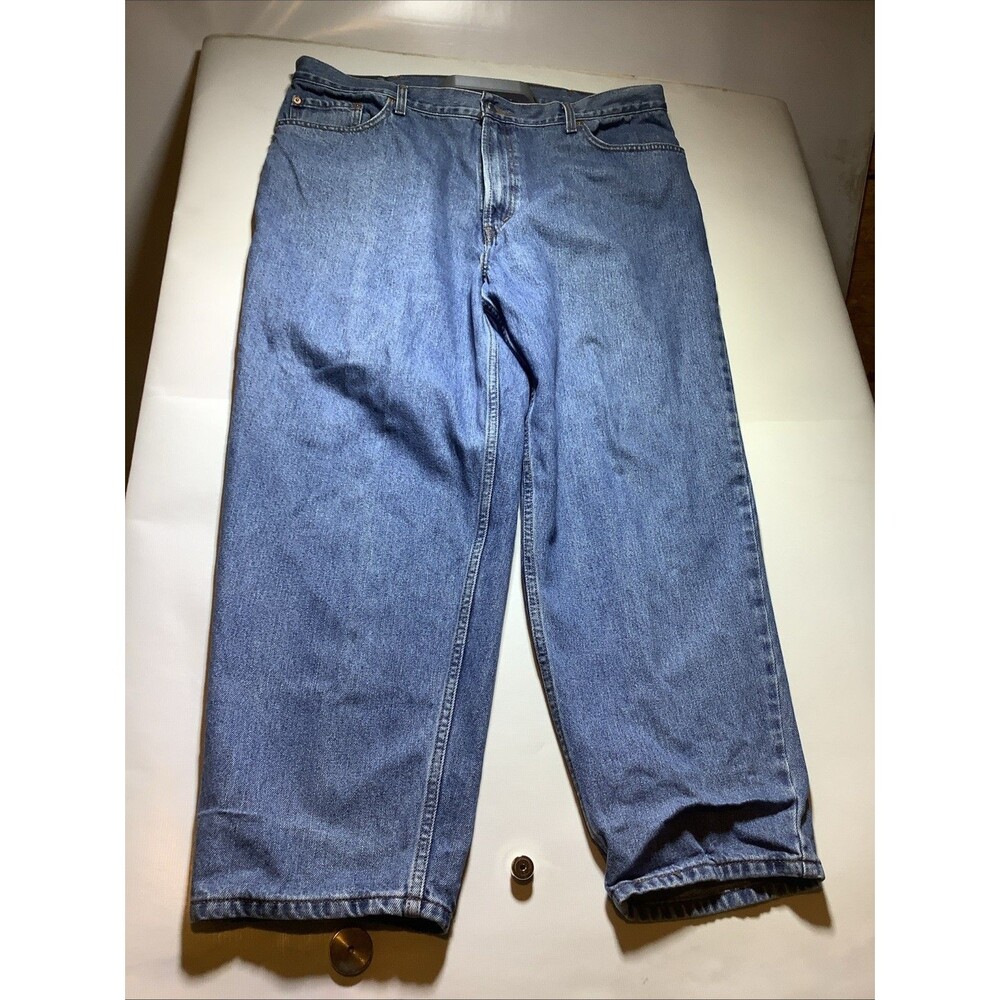 Levis 560 Jeans Mens 42x30 Blue Denim Relaxed Fit Tapered Comfort Medium Wash